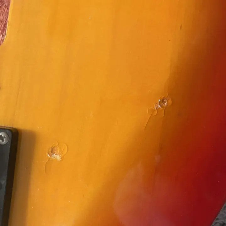 TNC Taiwan Made Electric Guitar, HH Cherry Burst Body, Maple Neck, Ros