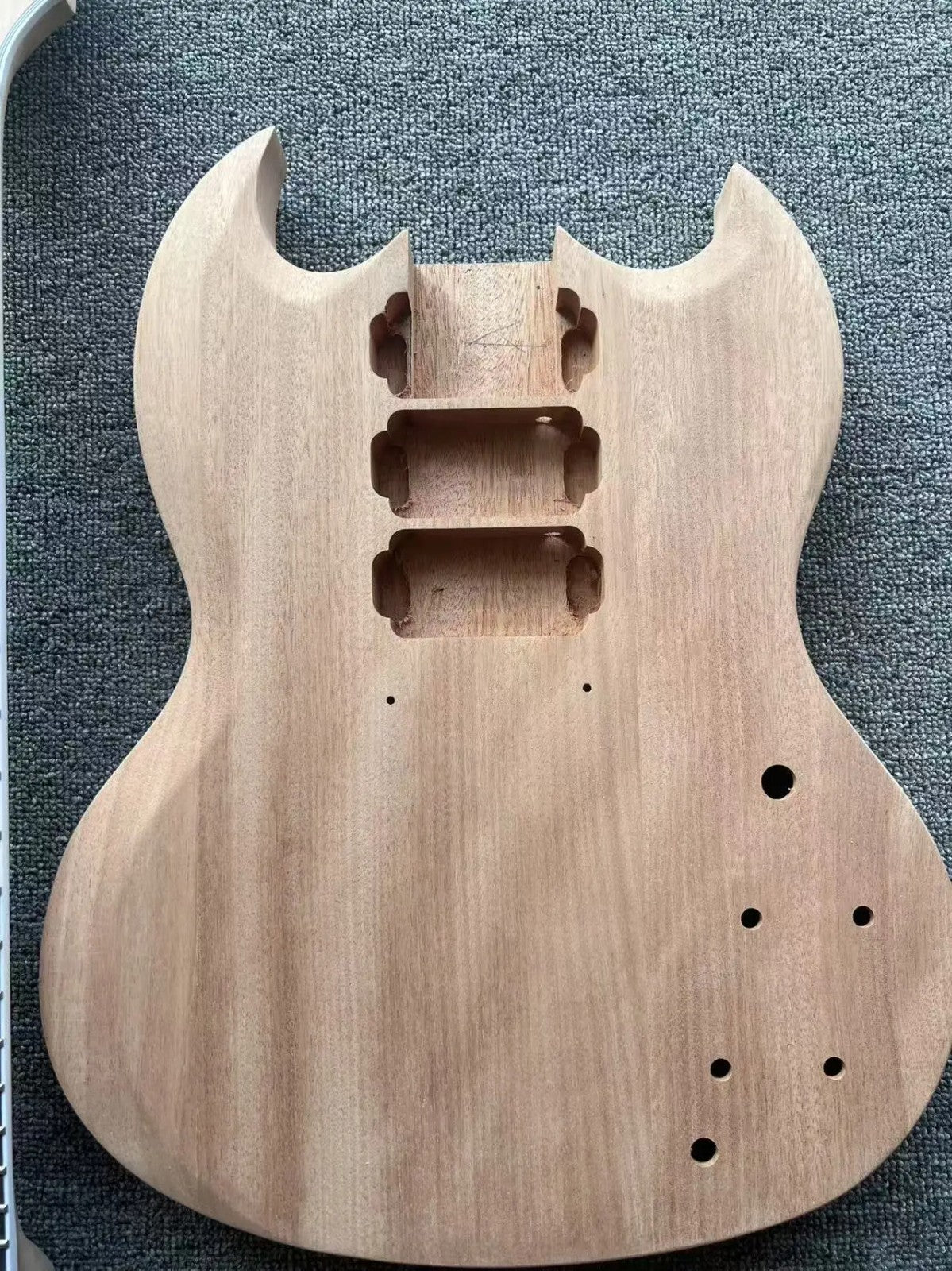 HHH Mahogany Wood Guitar Body with Neck, Rosewood Fretboard Fit SG DIY