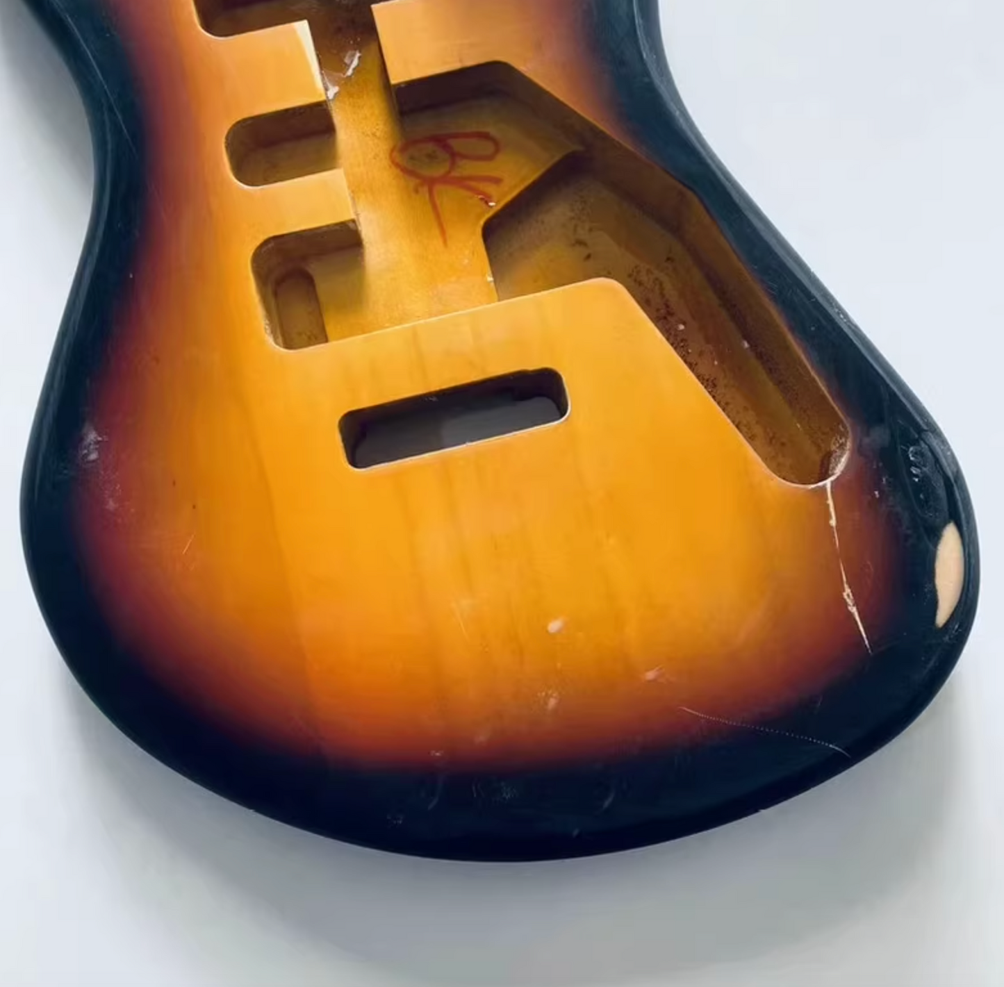 Sunburst Finish Offset Guitar HSS Basswood Body DIY Project