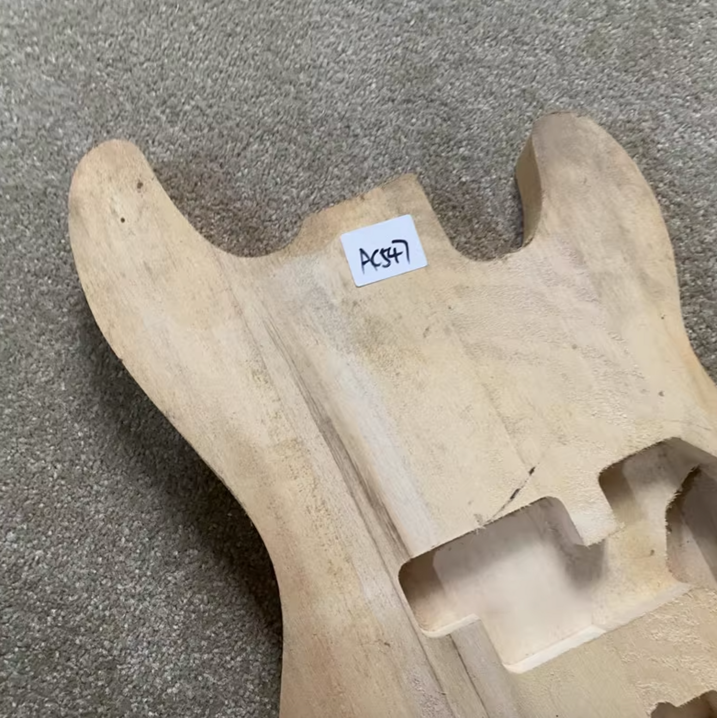 Unfinished Basswood 4 String Bass Body Fit Precision Bass DIY Project