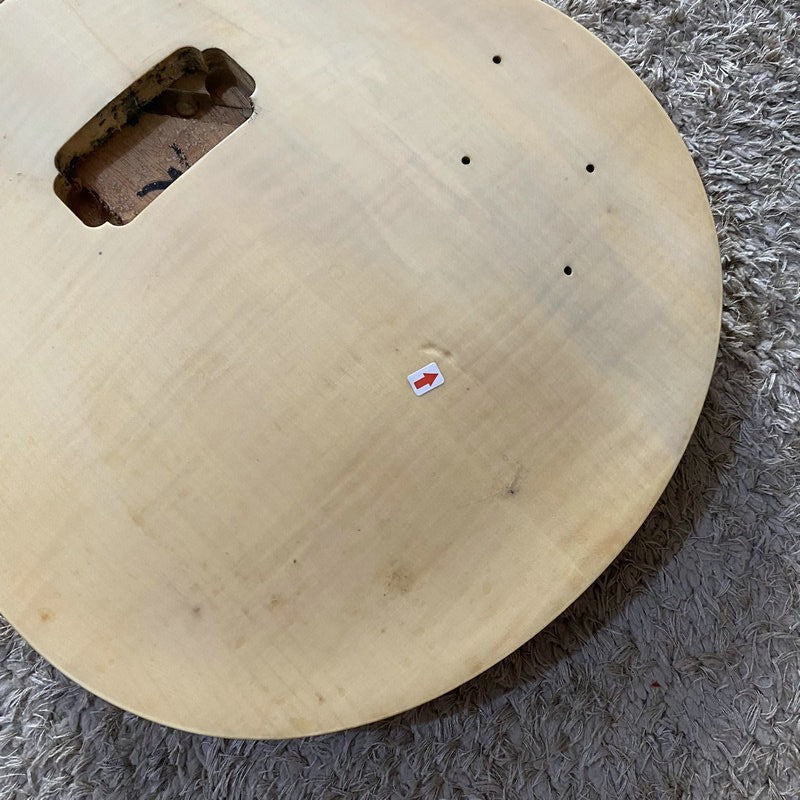 Tiger Maple Guitar Body with Mahogany Neck, Rosewood Fingerboard Fit L