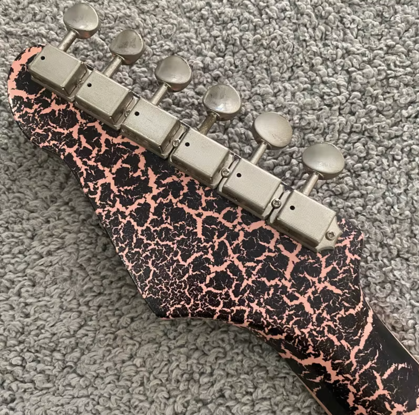 Custom Finish Guitar SSS, Purple Black Basswood Body, Maple Neck, 22 F