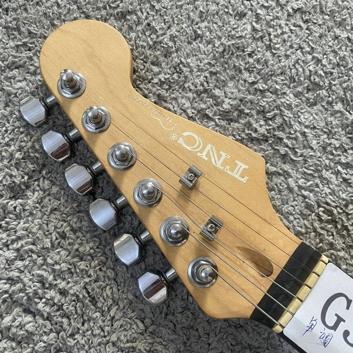 HSS Sunburst Basswood Guitar Body with Maple Wood Neck, Rosewood Fretb