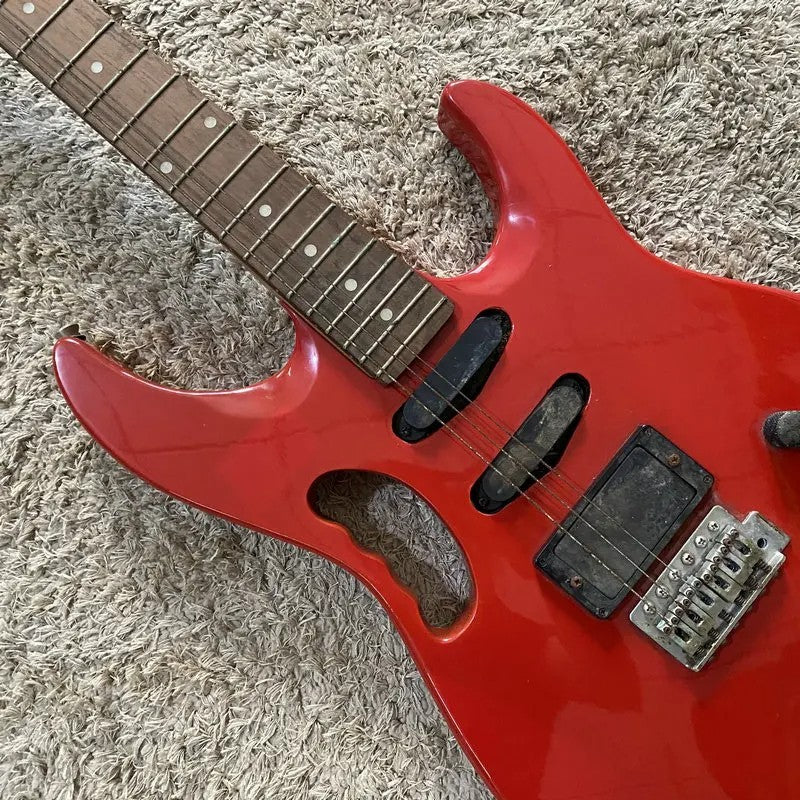 KCC Red Electric Guitar HSS, Basswood Body with Maple Neck, Rosewood F