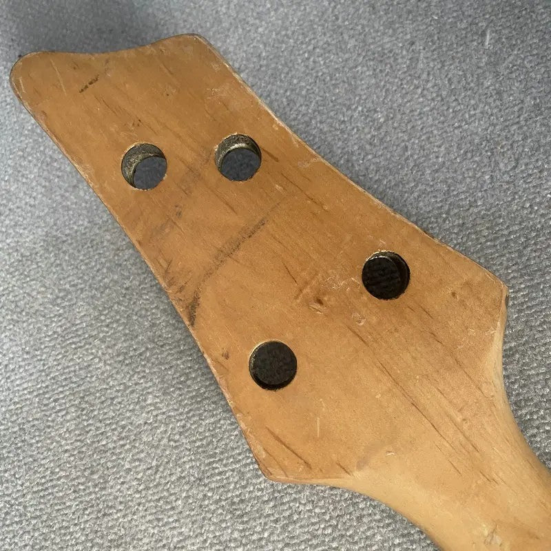Black Maple Wood 4 String Bass Neck, Rosewood 24 Frets Rosewood Finger