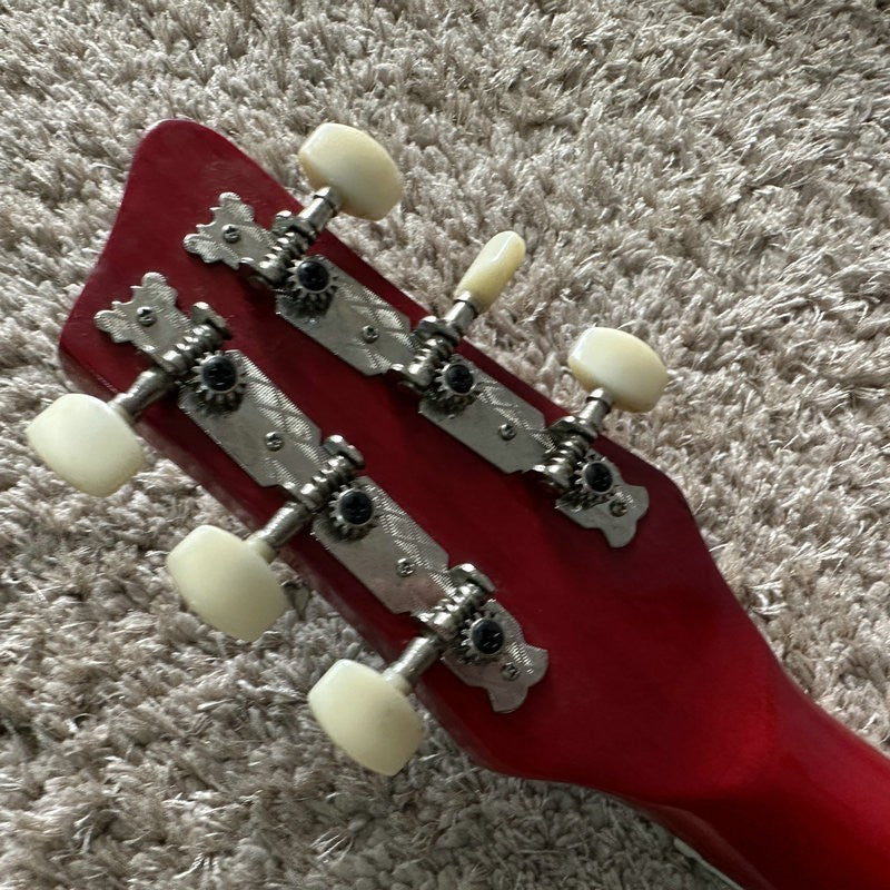 Red Burst 40 Inch Acoustic Guitar, Plywood Top Body, Rosewood Fingerbo