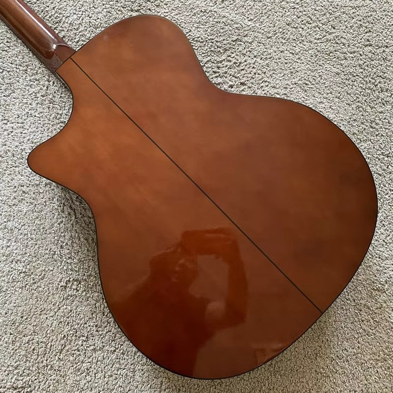 41 Inch Acoustic Guitar, Spruce Wood Top Body, Mahogany Neck, Rosewood