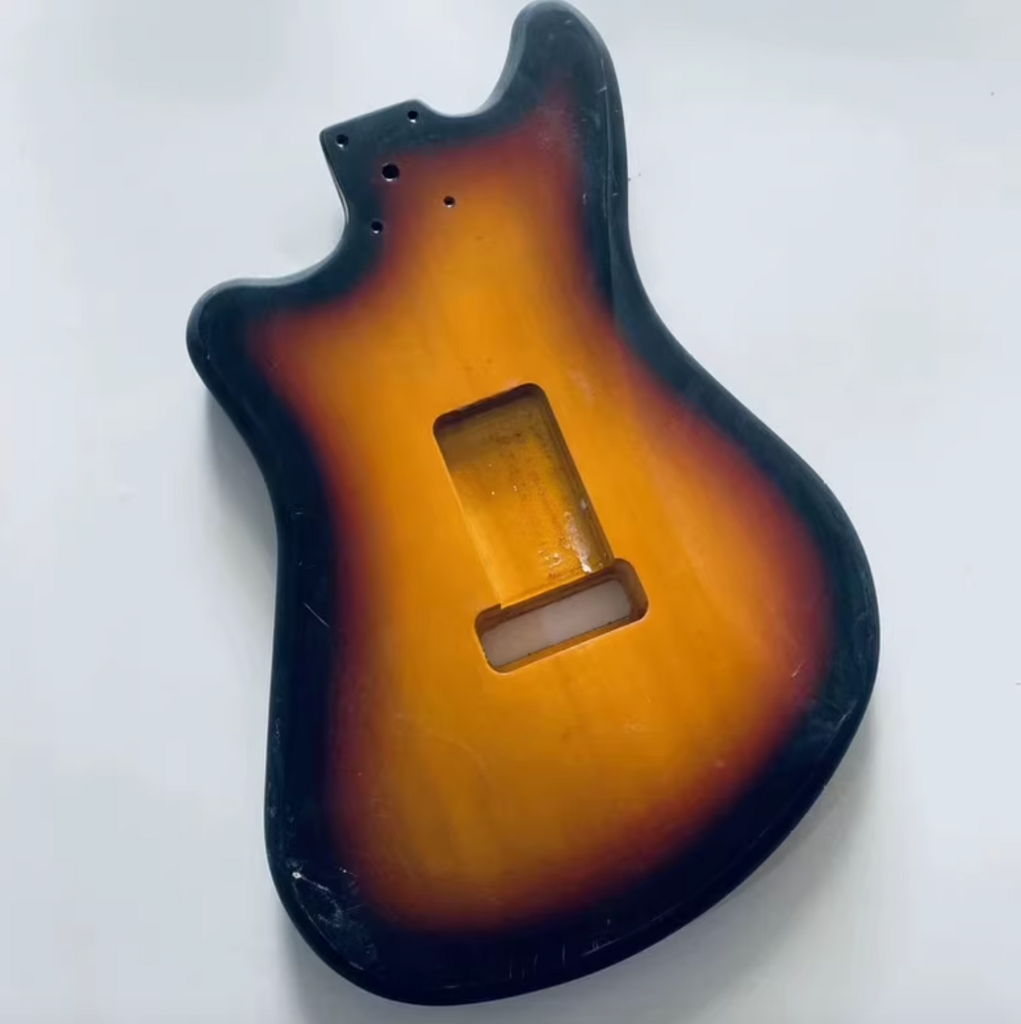 Sunburst Finish Offset Guitar HSS Basswood Body DIY Project