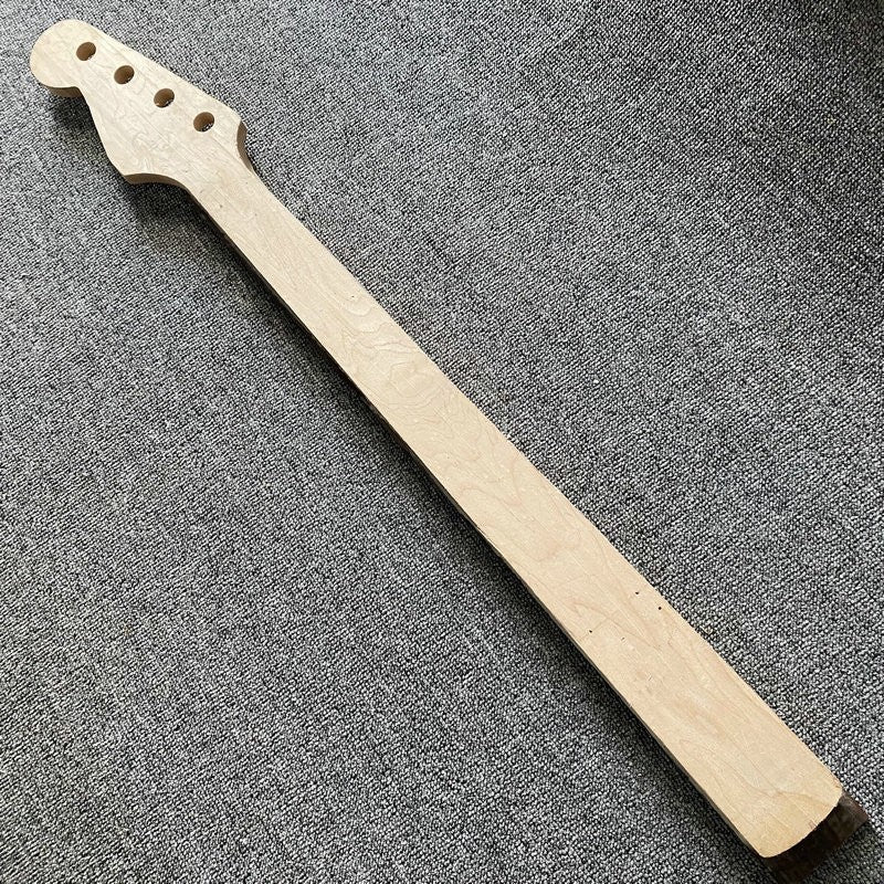Maple Wood 4 String Bass Neck, Fretless Rosewood Fingerboard