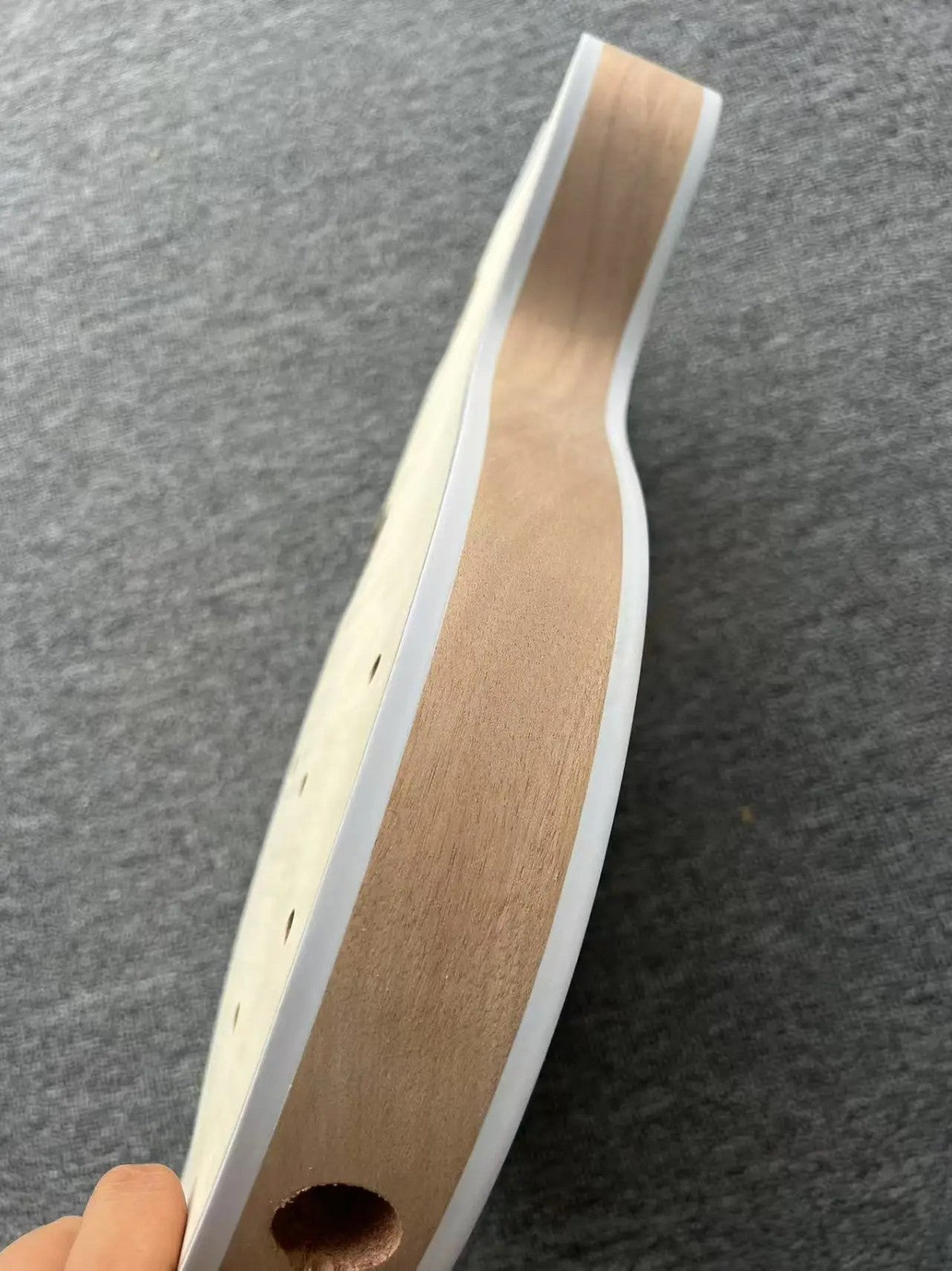 Tiger Maple Top Mahogany Wood Guitar Body with Neck, Rosewood Fingerbo