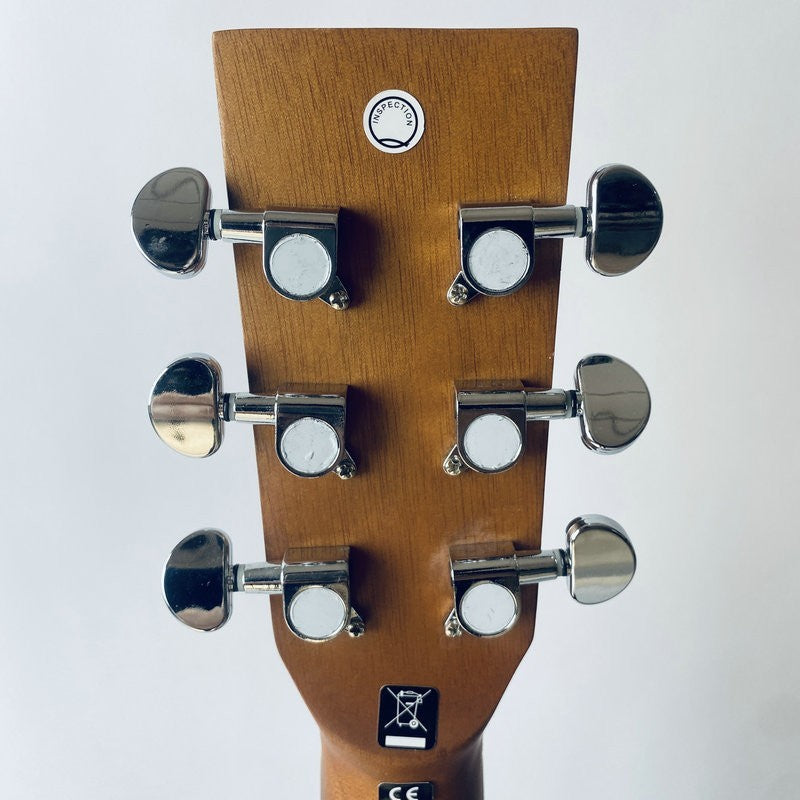 Yellow Black 41 Inch Acoustic Guitar, Mahogany Plywood Body Rosewood F