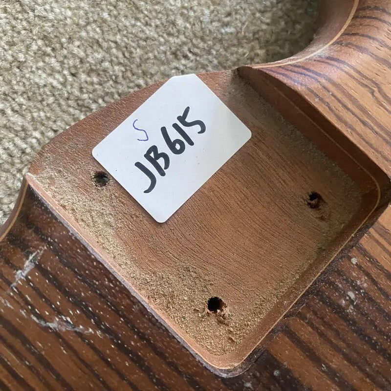 Zebra Wood Top Electric Bass Mahogany Body DIY Project