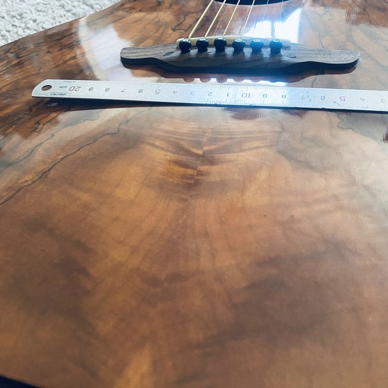 Luna Acoustic Guitar, Mahogany Plywood Body, Rosewood Fingerboard Neck