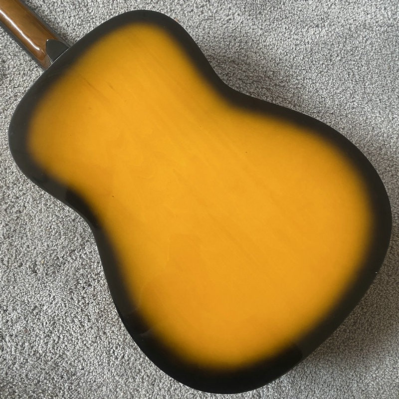 38 Inch Classical Guitar, Sunburst Basswood Body, Mahogany Neck, Rosew