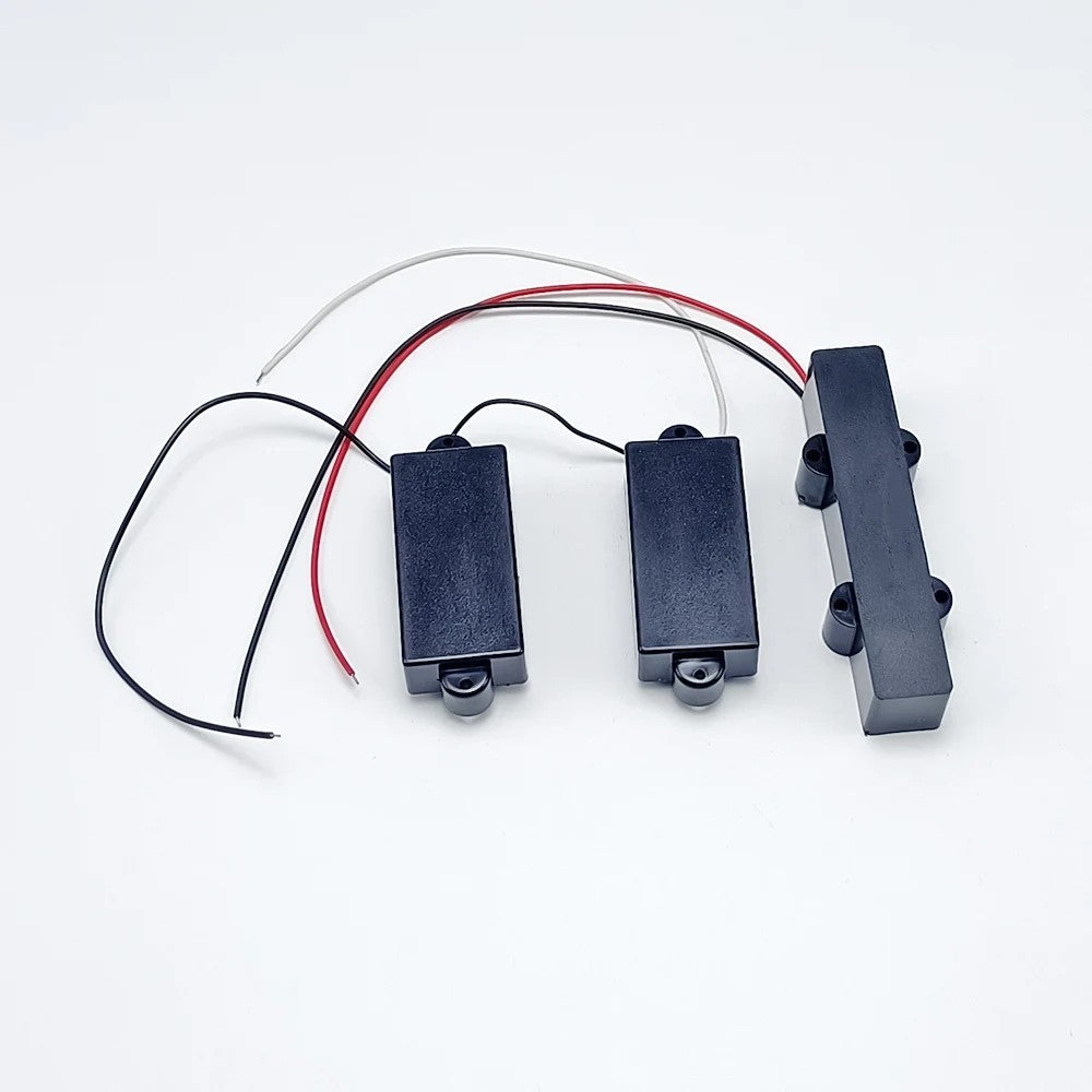 Black Closed 4 String Electric Bass Pickups Fit Precision Bass
