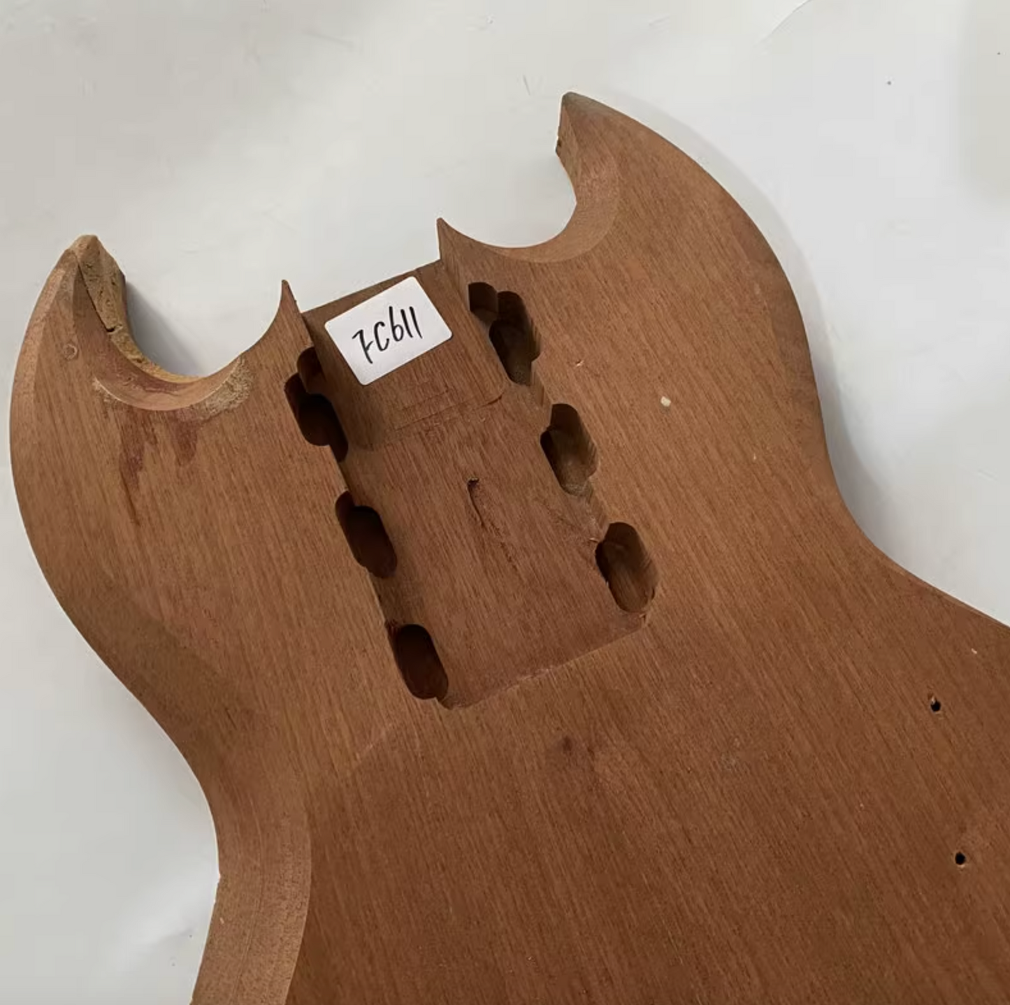 Mahogany Wood HHH Guitar Unfinished Body Fit SG Guitars
