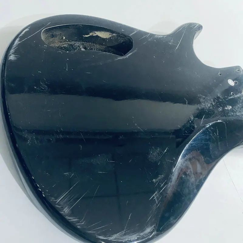 Basswood 4 String Electric Bass Black Body DIY Project