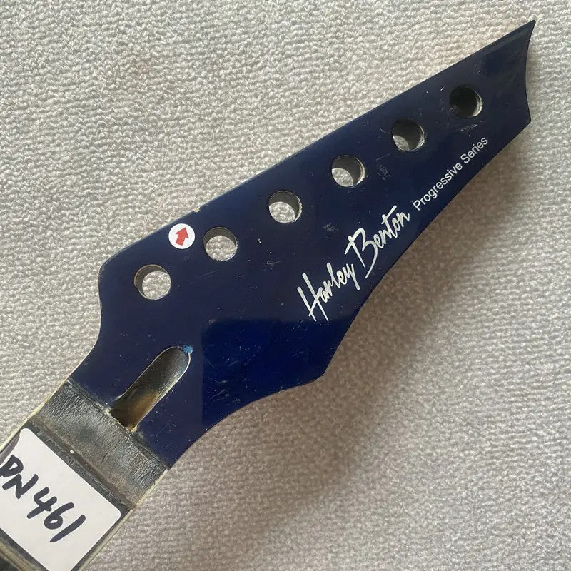 Blue Harley Benton Electric Guitar Maple Neck, Rosewood Fingerboard 24