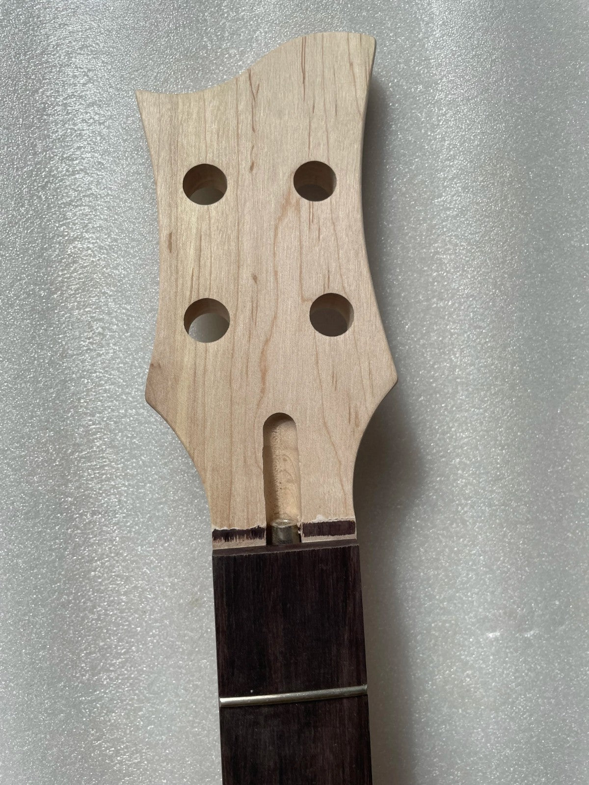 Maple Wood 4 String Bass Neck, Rosewood Fingerboard Fit Violin Bass