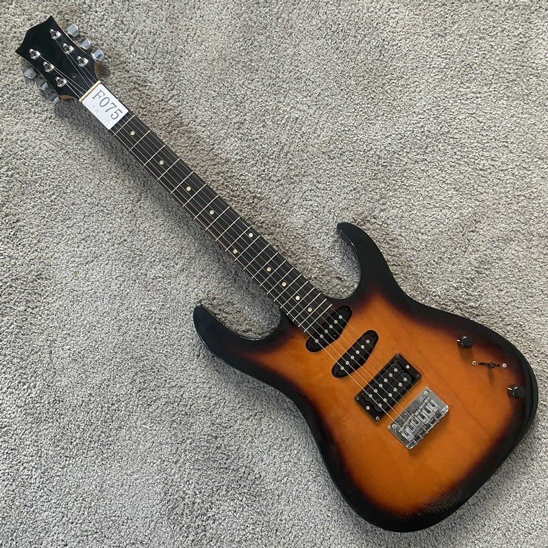 Sunburst HSS Electric Guitar, Basswood Body, Maple Neck, Rosewood Fing