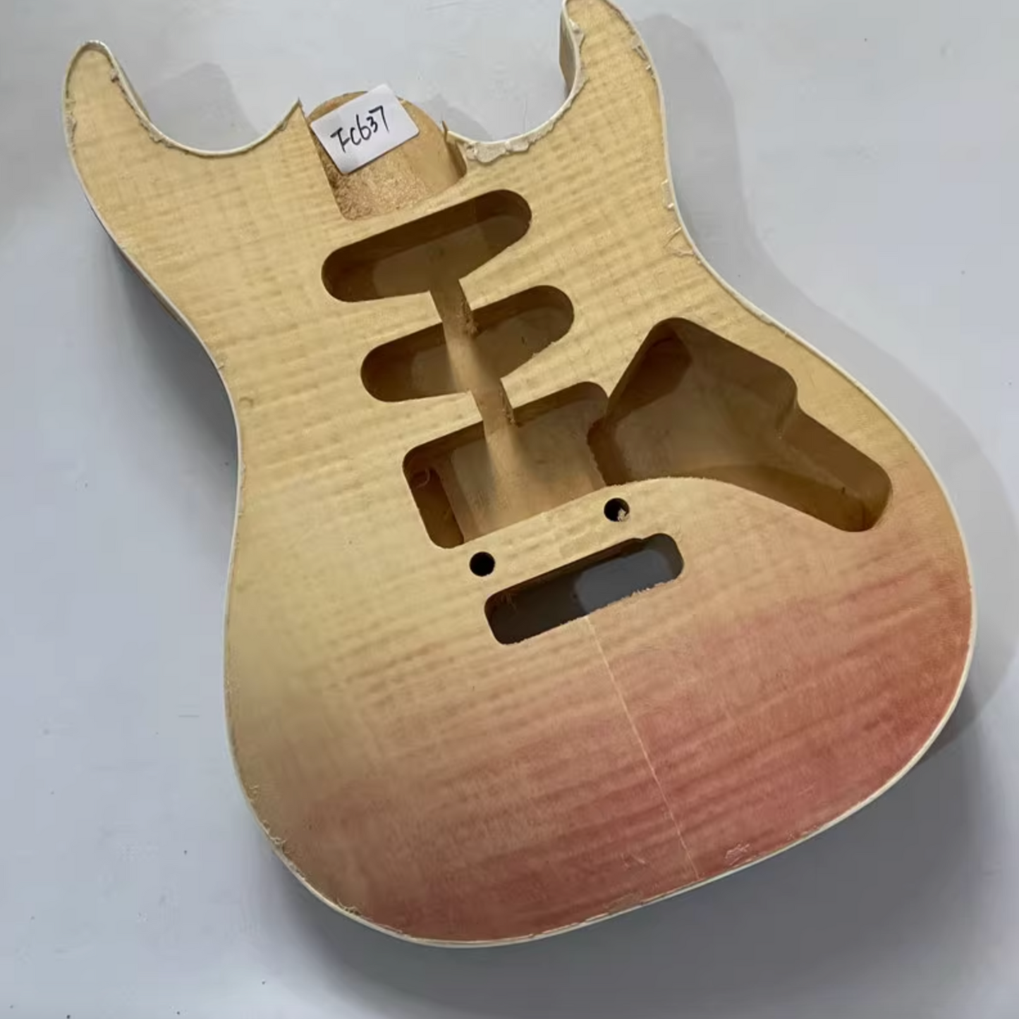 Veneer Tiger Maple Top HSS Guitar Basswood Body DIY Project
