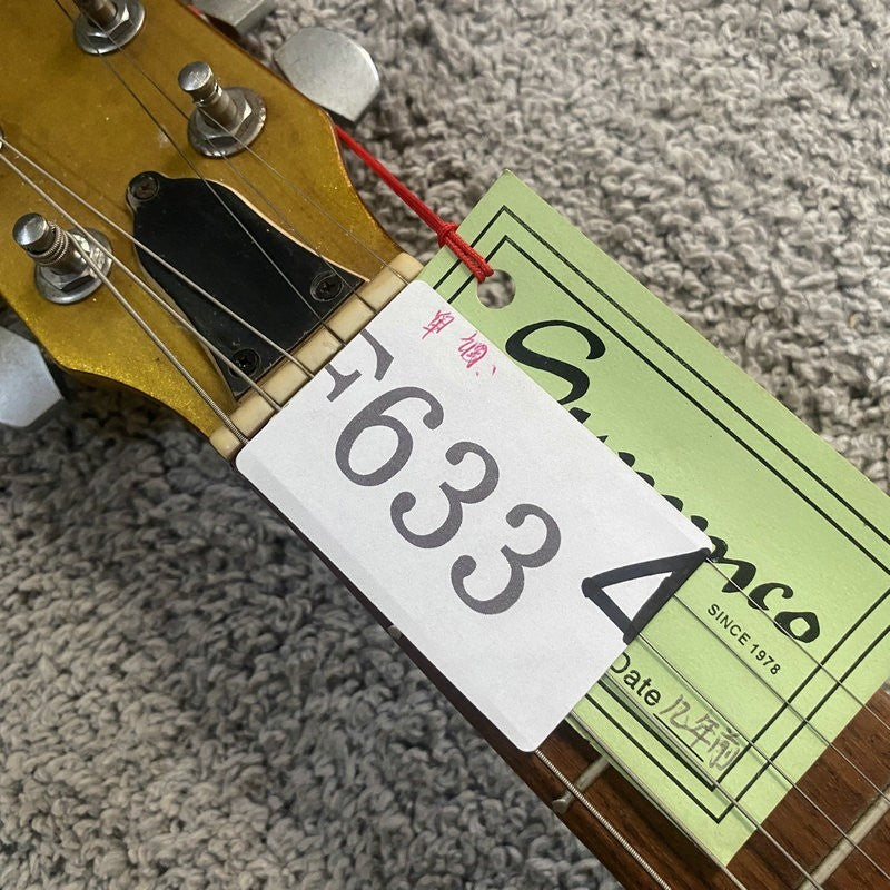 Metallic Gold Single Cut Guitar, Mahogany Body with Maple Neck Fit Les