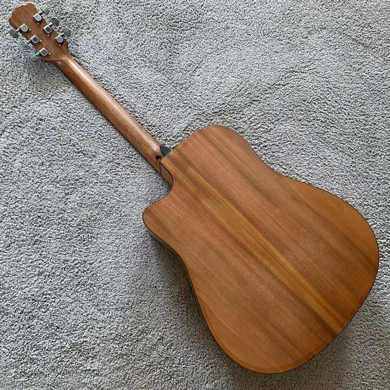 Luna 41 Inch Acoustic Electric Guitar, Spruce Mahogany Body, 20 Frets