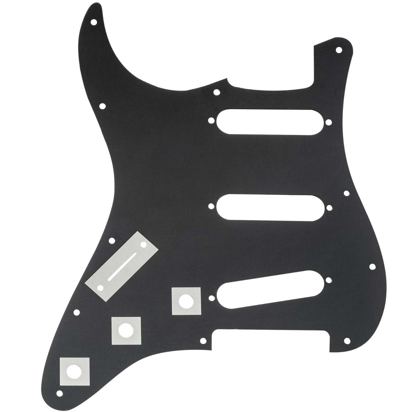 Black Aluminum Guitar Scratch Plate Pickguard Fit Stratocaster Strat