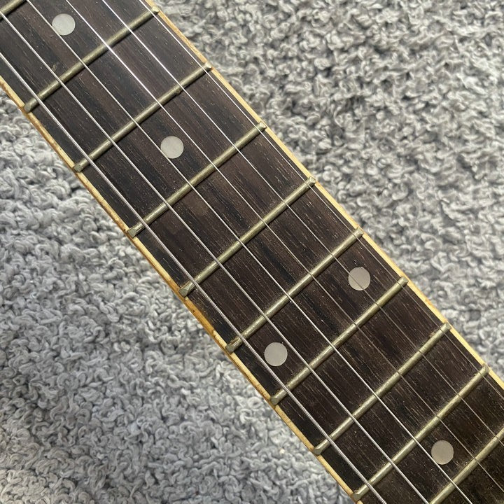 Green Burst Basswood Guitar Body with Maple Neck, Rosewood Fretboard 2