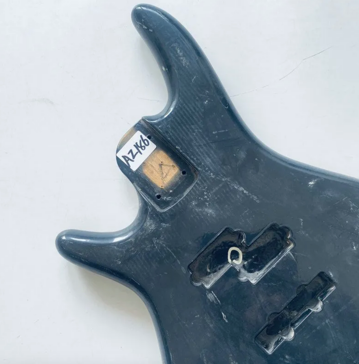Black Left Hand 4 String Bass Basswood Body DIY Project