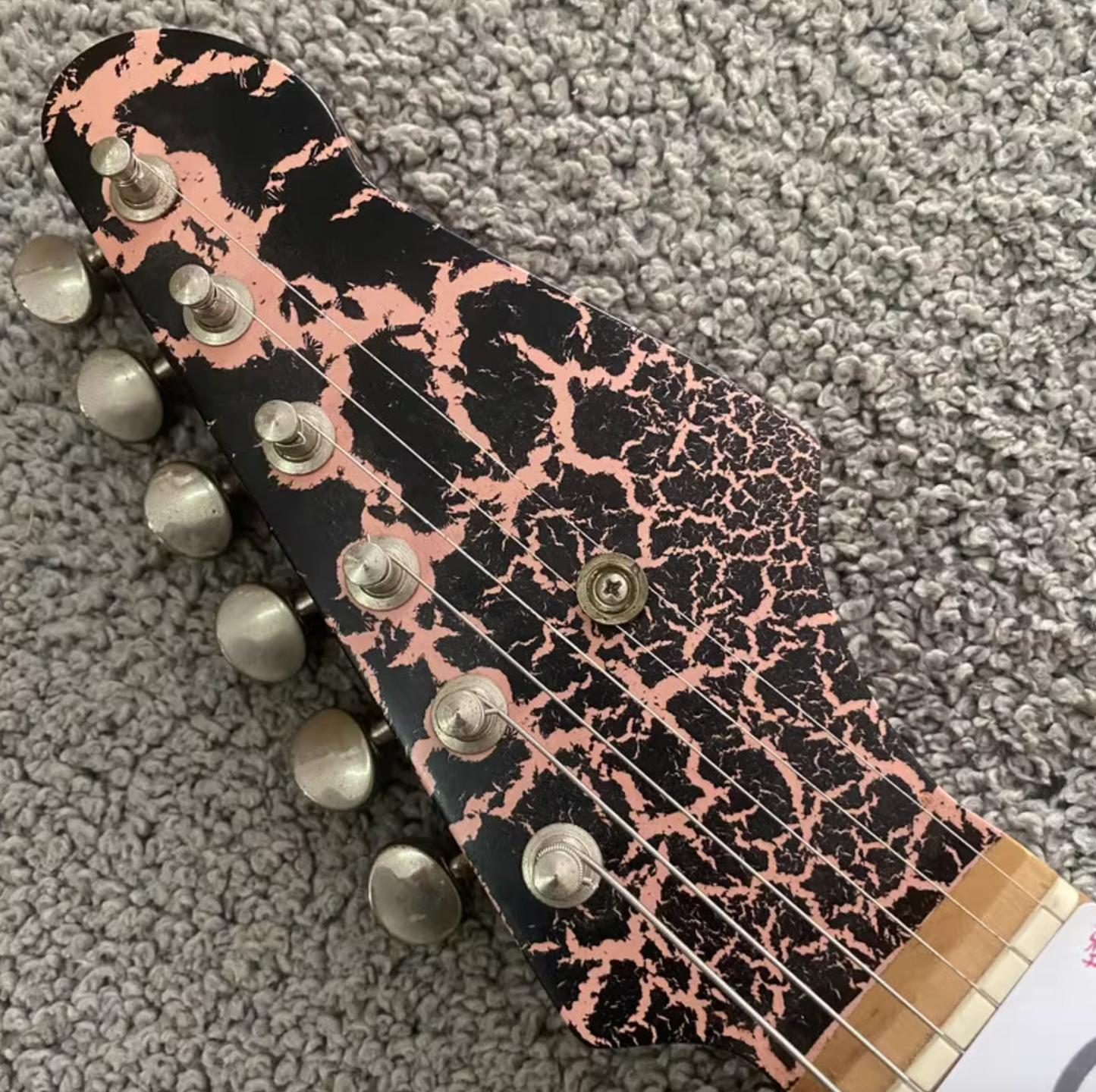Custom Finish Guitar SSS, Purple Black Basswood Body, Maple Neck, 22 F