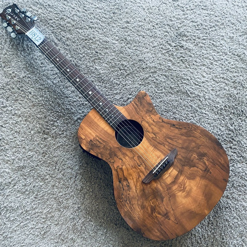 Luna Acoustic Guitar, Mahogany Plywood Body, Rosewood Fingerboard Neck