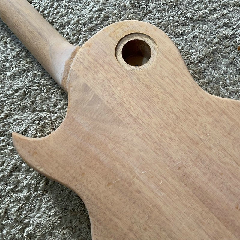 Tiger Maple Guitar Body with Mahogany Neck, Rosewood Fingerboard Fit L