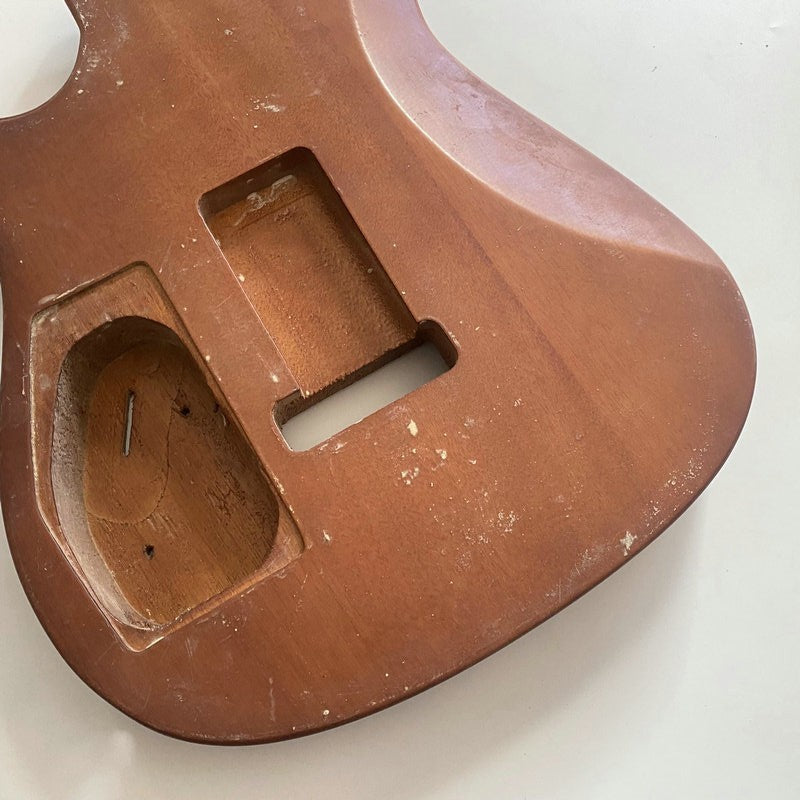 Solid Mahogany Wood HH Guitar Double Cutaway Body