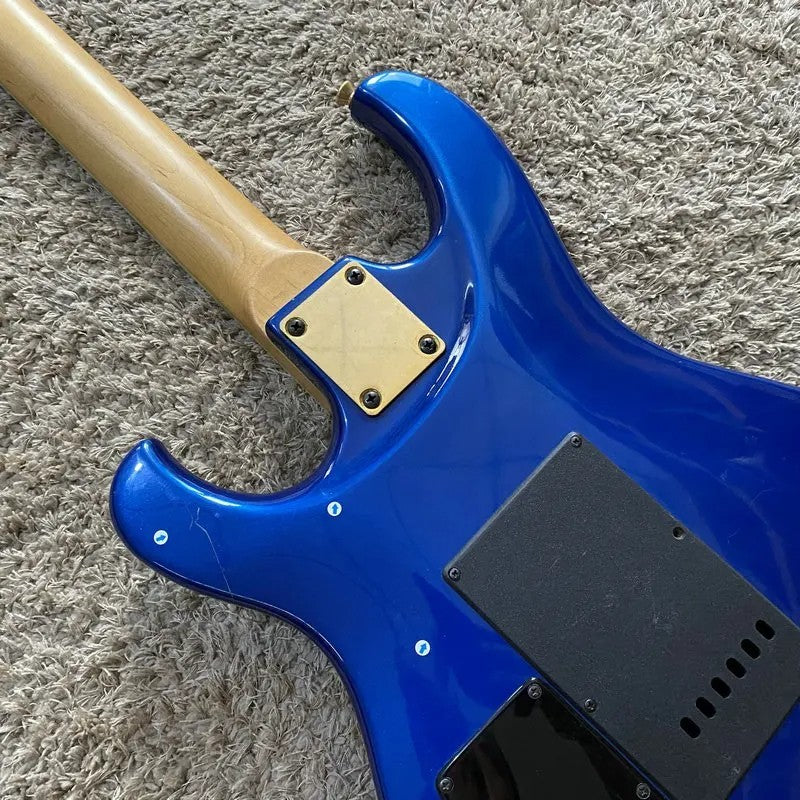 Metallic Blue HSH Guitar, Basswood Body, Rosewood Fingerboard Maple Ne