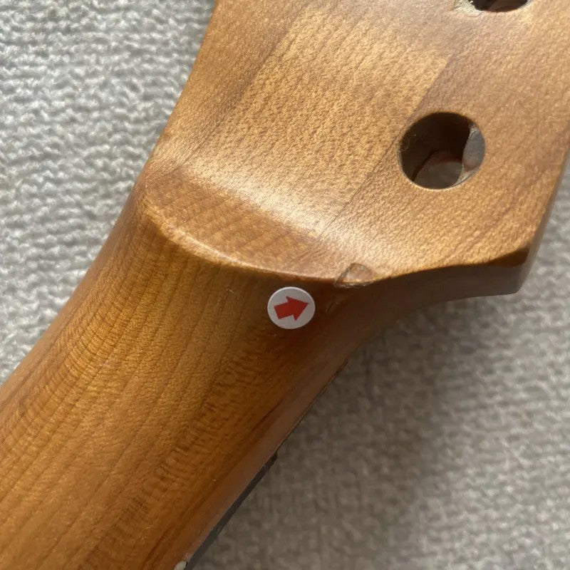 Roasted Maple Wood Electric Guitar Neck, Rosewood 24 Frets Fingerboard