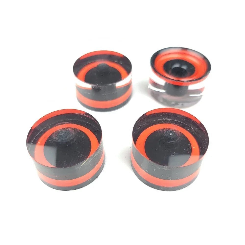 4pcs Black Red Guitar Volume Tone Speed Knobs Fit Ibanez,Epiphone,Burn