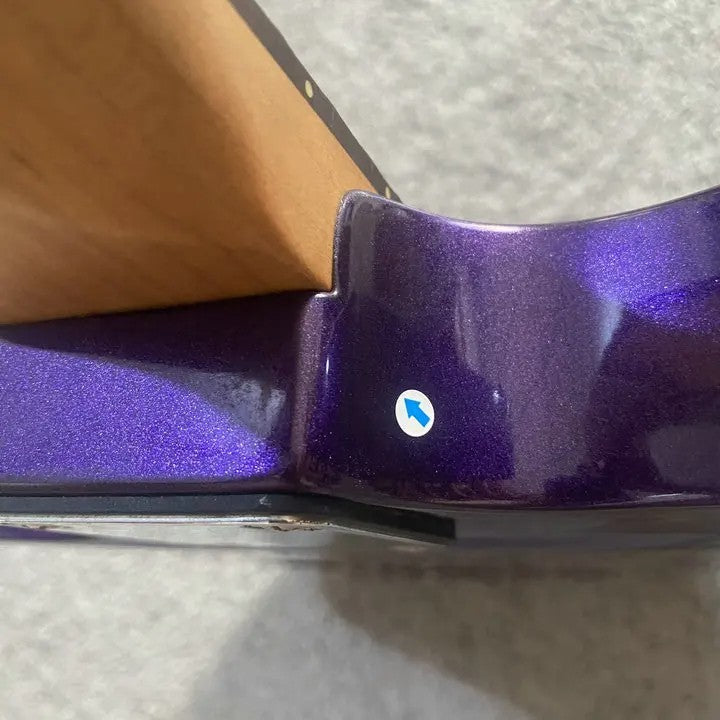 TNC Purple Metallic Finish Electric Guitar, Basswood Body, Maple Neck