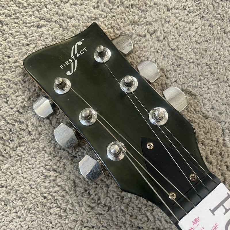 FirstAct Electric Guitar in Black, Basswood Body Maple Neck Rosewood F