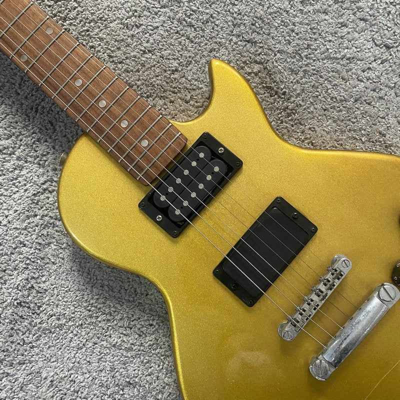 Metallic Gold Single Cut Guitar, Mahogany Body with Maple Neck Fit Les