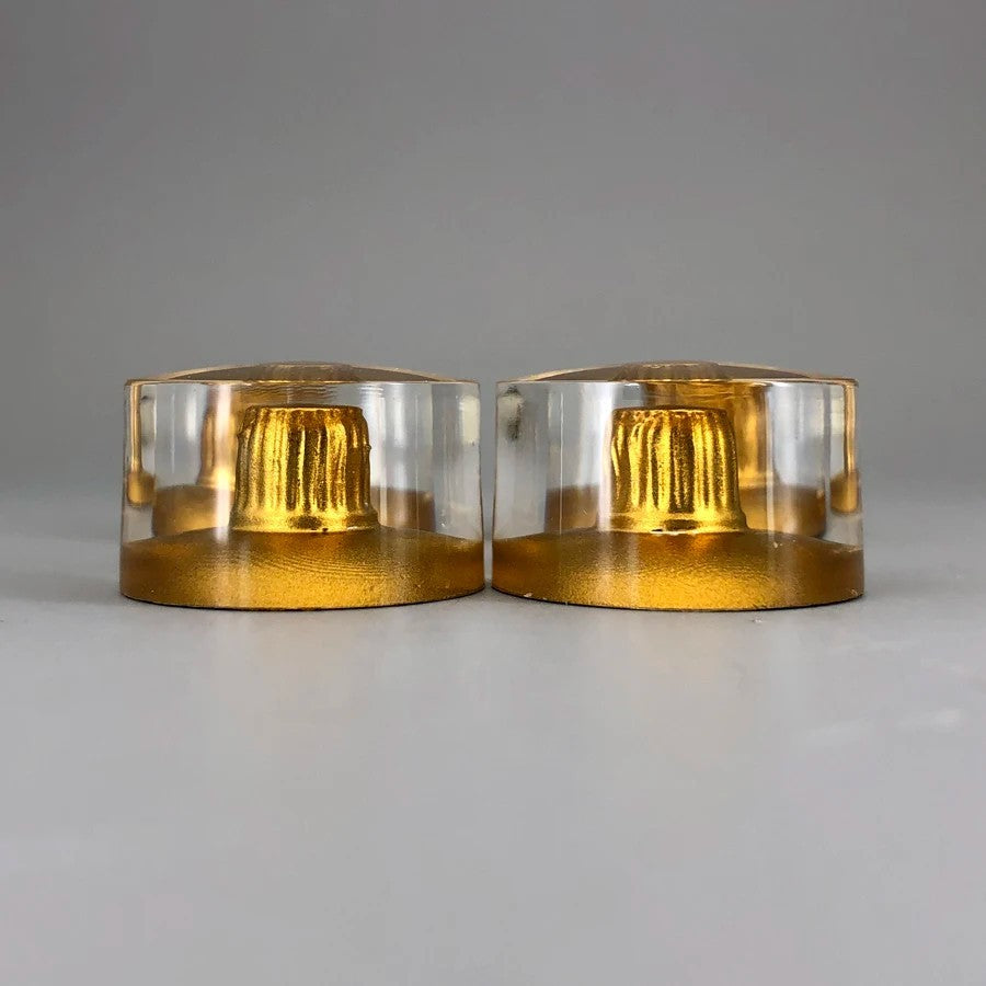 4pcs Gold 18 Spline Guitar Speed Control Volume Tone Knobs Set