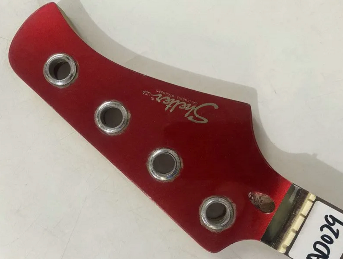 Red 4 String Bass Maple Neck, Rosewood Fingerboard 21 Frets