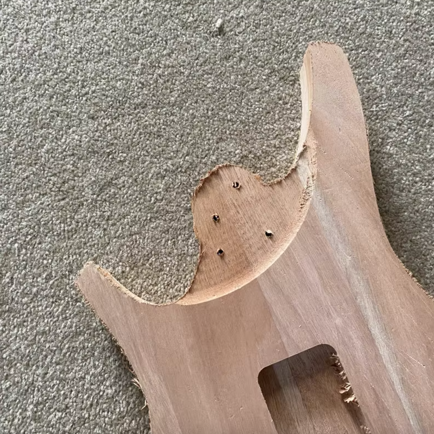 HH Unfinished Basswood Guitar Double Cutaway Body DIY Project