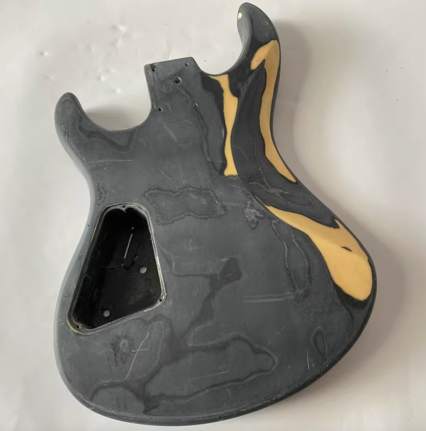 Grey Burst HSS Guitar Basswood Double Cutaway Body DIY Project