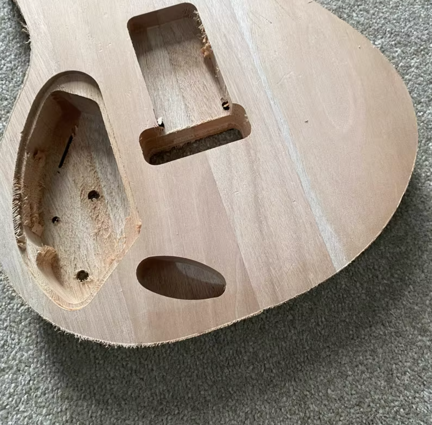 HH Unfinished Basswood Guitar Double Cutaway Body DIY Project
