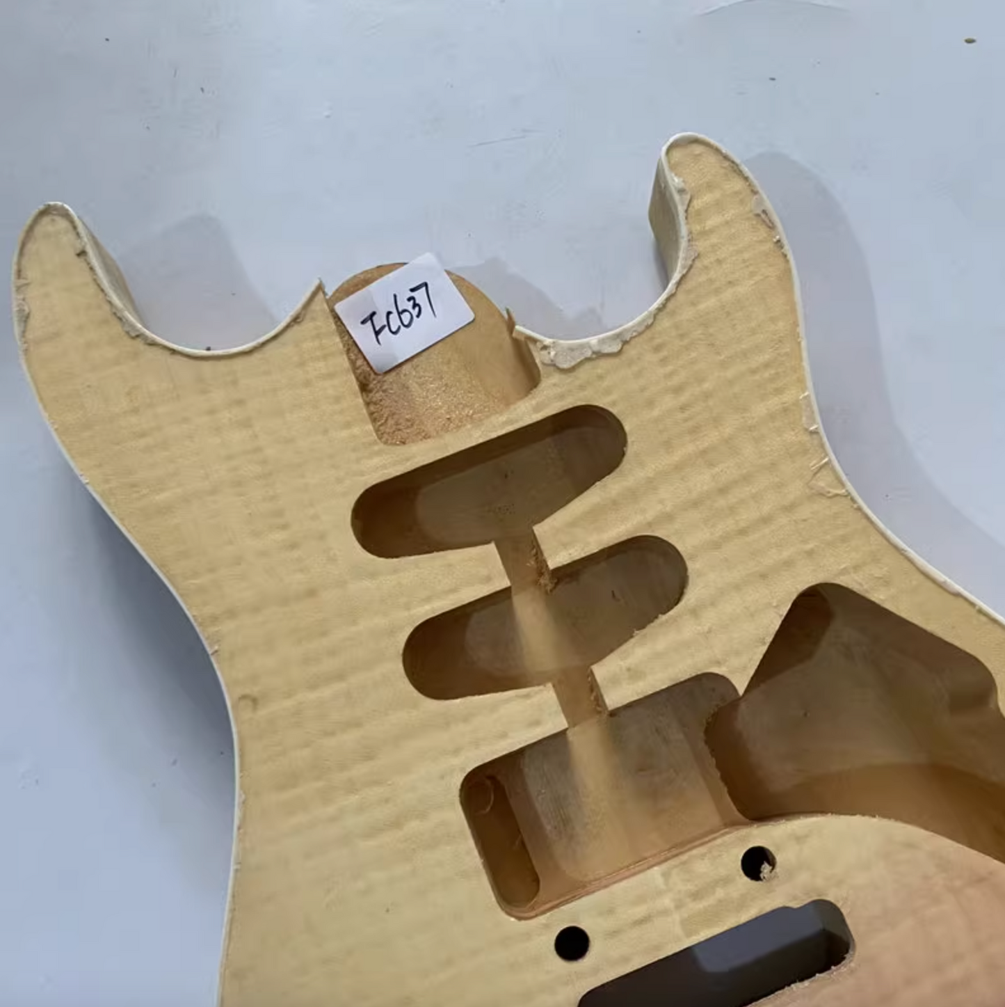 Veneer Tiger Maple Top HSS Guitar Basswood Body DIY Project