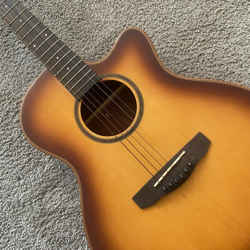 Caraya 40 Inch Acoustic Guitar Spruce Top Mahogany Body, Mahogany Neck