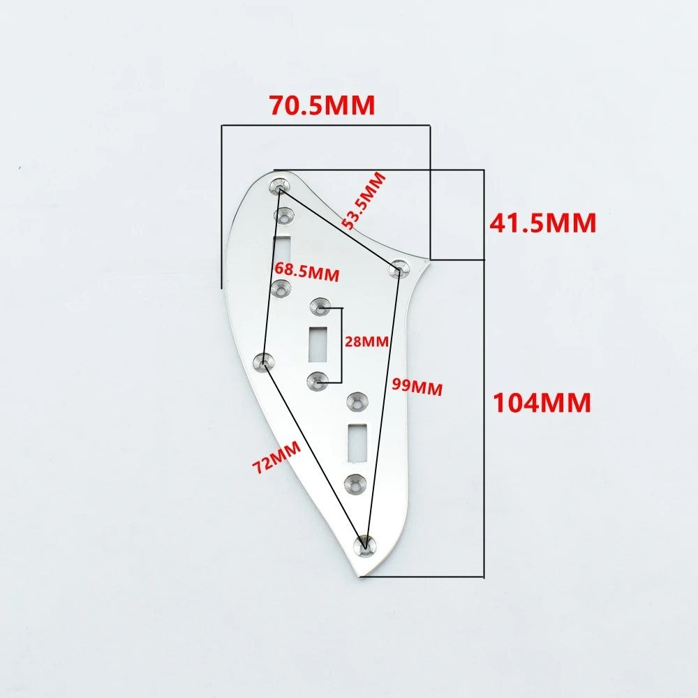 Nickel Guitar Control Switches Plate Fit Jaguar Guitars