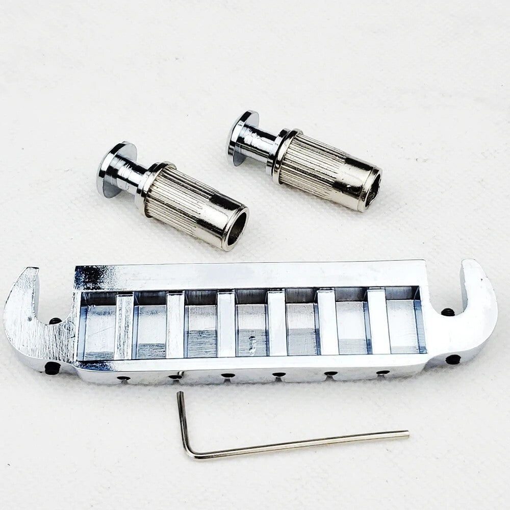 Wilkinson Chrome Wraparound Guitar Tailpiece Bridge Fit Epiphone,Ibane