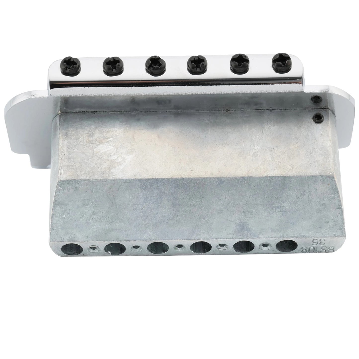 Chrome 2 Point Guitar Roller Saddles Bridge Tremolo System Fit Stratoc